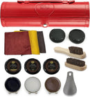 Stone and Clark Compact Travel Size Leather Shoe Shine Kit for Men & Women | Red — 1