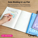 KOKUYO Composition Notebooks, 3 Pack Campus 9-3/4" x 7-1/2" Comp Book with Wide Ruled, 80 Sheets, Pink Blue Lavender School Lined Notebook Journal for Work Study Note Taking (WSG-NO-308CG2×3) | Legal — 4
