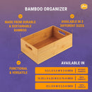YBM Home Bamboo Storage Boxes with Handle, Organization Storage for Kitchen, Living Room, Bathroom, Office, Large — 4