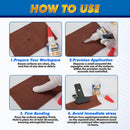 Leather Glue 1.23 oz, Ultra Strong Waterproof Flexible Clear Adhesive — 8