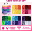 Simetufy 6000Pcs Pony Beads Bulk 30 Colors Rave Kandi Bracelet Making Kit — 3