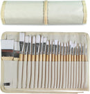 Paint Brushes Set of 24 Pieces with Canvas Brush Case | Large — 1