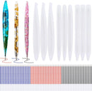 JANYUN 9 Pcs Pen Shape Resin Mold Ballpoint Pen Silicone Molds Epoxy — 1