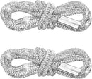 Rhinestone Shoe Laces,Rhinestone Laces for Sneakers,Crystal Shoe Lace for Sneakers,Crystal Shoes Lace for Sweatpant | Transparent Crystal | Quantity: 2 Pcs — 1