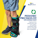 Brace Direct Pediatric Walking Boot for Kids Broken Foot, Ankle & Toe L4387 - Pink — 4