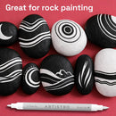 ARTISTRO 5 White Dual-Tip Acrylic Paint Marker Pens for Drawing — 7