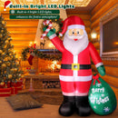 8 FT Christmas Inflatable Santa Claus with Candy and Big Gift Bag Outdoor Decor, Blow Up IP44 Weatherproof Xmas Decorations for Yard, Built-in LED Light for Gardern Lawn Indoor Winter Holiday — 3