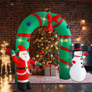 10ft Christmas Inflatable Outdoor Decoration Inflatable Yard Decoration Inflatable Santa Claus and Snowman Arch Decoration Built-in LED Lights for Christmas Holiday Party, Garden Decoration — 3