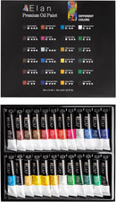 Elan Professional Oil Paint Set, 24 Vibrant Colors Mini Tubes 0.4fl oz, Oil Paints for Canvas Painting, Art Paints for Adults & Artists | 24x0.4 Oz — 1