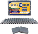June Gold 18 Gray Kneaded Erasers, Moldable for Graphite, Charcoal & More | Medium — 1