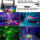 Party Lights, DJ Disco Light Disco Ball Light Sound Activated Strobe Stage Lights for Parties Birthday Christmas Gift Wedding Karaoke Bar Club Pub Dance Home Living Room Halloween Decorations | Charcoal — 2