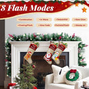 BlessedSeason 9FT Christmas Garland with Lights, Timer Artificial Lighted Garland Indoor for Stairs, Fireplace, 50 Lights Green Garland, Christmas Decoration with Cones & Red Berries & Pine Needle — 5