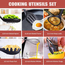 RAXCO Kitchen Utensils Set,18-Piece Cooking Utensils and Knife Set,Black — 3