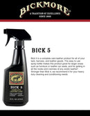 Bick 5 Leather Cleaner Conditioner Spray 16 fl oz, For All Leather Goods, USA Made — 3