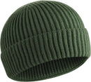 50% Wool Knit Short Fisherman Beanie for Men Women Warm Winter Hat — 1