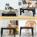 Elevated Dog Bowls with 2 Stainless Steel Dog Food Bowls, Raised Dog Bowl…