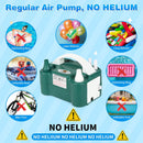 Electric Balloon Pump, Portable Electric Balloon Blower Machine Balloon Air Pump Dual Nozzle 110V 600W Balloon Inflator for Party Decorations | Dark Green — 7