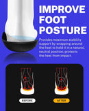 WalkHero Plantar Fasciitis Insoles, High Arch Support Inserts Men Women | Blue — 5