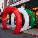 10.5 FT Christmas Inflatables Ornament Tunnel Arch Outdoor Decorations, Blow Up Walk-Through Archway Yard Decor for Garden Lawn Xmas Display — 3