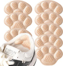 4 PRS 4D Cushioned Heel Grips - Pads for Big Shoes (Beige) - B1-beige — 1
