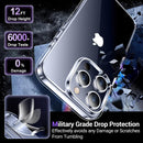 Temdan Designed for iPhone 15 Pro Max Case Clear, [Crystal Clear][Anti-Yellowing][Military-Grade Drop Protection] Slim Shockproof Protective Cover Phone Case for iPhone 15 Pro Max 6.7" — 3
