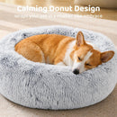 JOLLYVOGUE Small Dog Bed, Calming Soft Anti-Anxiety Donut Cat Bed, Washable Round Fluffy Cushion for Small and Medium Pets (20") — 2