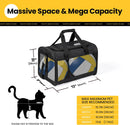 Conlun Cat Carrier Soft-Sided Pets Travel Carriers up to 15 Lbs,Black M — 2
