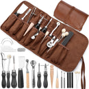 SOCNITC Leather Working Tools Kit, Leather Craft Tools for Stamping Repair — 1
