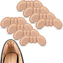 Riootlnm Heel Pads for Shoes Too Big, Inserts for Loose Shoes, Grips Protectors for Blisters Pain, Filler Make Fit Tighter, Prevent Rubbing and Slip for Women Men (4 Pairs Rosy Brown) - 4pairsrosybrown — 1