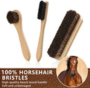 11 PCS Leather Care Kit - Horsehair Brushes,Saddle Soap,Waterproofing Wax,Mink Oil Conditioner,Polishing Cloth,Microfiber cloth,Boot Shoe Shine Cleaning Kit Gift for Men Cowboy Husband Dad — 2