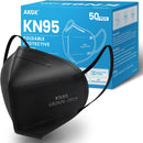 akgk KN95 Face Mask 50 PCS, Breathable Protection Masks, 5-Ply KN95 Black Masks, Cup Dust Safety Masks — 1