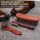 Shoe Shine Kit, Mens Gifts Ideas - 15PCS Shoe Polish Kit with Saddle Soap, Mink Oil, 3 Shoe Polishes, 3 Shoe Brushes and more, All-inclusive Leather Care Kit for Leather Shoe Boot Cleaning and Care — 6