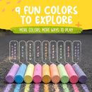 Kid Made Modern Non Toxic Sidewalk Chalk Bucket (24 Count) - Washable Colored Chalk Bulk Set for Kids and Toddlers Outdoor Games — 4