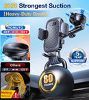 Romuto Phone Holders for Your Car Phone Holder Mount【90+LBS Suction Cup】 | Dark Black photo 4