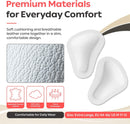 Pedag T-Form | German Made | Metatarsal Foot Pads for Pain Relief | Anatomically Correct | Vegetable Tan Leather | Self Adhesive | White | Size X-Large, Fits US Men 11-13 | 1 Pair 5