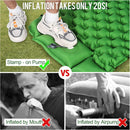 WANNTS Sleeping Pad, Ultralight Inflatable Sleeping Pad for Camping, Built-in Pump, Ultimate for Camping, Hiking - Airpad, Carry Bag, Repair Kit - Compact & Lightweight Camping Pad(Green) — 3