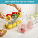 Vtopmart 8pcs Clear Stackable Storage Bins with Lids — 4