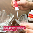 GH1200 (2-in-1) Super Glue with Brush Applicator & Nozzle, Mess Free Superglue Brush, Instant Never Dries, 3000 CPS… — 3