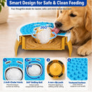 KILIN Slow Feeder Dog Licking Bowl with Rolling Ball,4 Non-Slip Pads,8fl oz — 4
