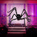 JOYIN Halloween Outdoor Decorations Giant Spider, 5 Ft Large Spider for Yard Lawn Garden Patio Scary Halloween Outside Decor, Indoor Haunted House Prop and Home Party Decor, Black — 6