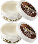 Fiebing's Mink Oil for Leather Boots (2 Pack, 6 oz Each) - Leather Cleaner & Conditioner - Waterproof, Preserve, Soften All Smooth Leathercraft & Vinyl - Prevents Salt Stains On Couch, Shoe, Purse — 1
