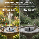Solar Bird Bath Fountain Pump, 6.3 Inch Upgraded Floating Solar Powered Water…
