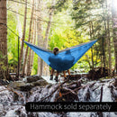 Hammock Straps and 2 Carabiners, 30+2 Loops, 1200lbs Breaking Strength (500lbs Rated) | 100% Non-Stretch, Lightweight, Portable Camping - Quick, Easy Setup | Heavy Duty + Tree Friendly | 8 Feet. | Orange — 6