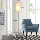PARTPHONER Modern Standing Lamp with Lampshade, Minimalist Tall Lamp with Foot Switch for Living, Bedroom, Kids… — 4