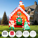 MGparty 7.5 FT Tall Christmas Inflatables Gingerbread House Built-in LED Lights Blow Up Christmas Decor for Xmas Party Holiday Outdoor Garden Lawn Yard Decorations — 5