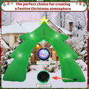 12 FT Santa's Candy Tree Arch Outdoor Inflatable with Rotating LED Colorful Lights for Christmas Holiday Party Decoration, Winter Garden Decoration — 6