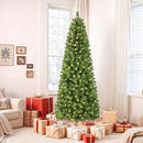 SHareconn Prelit Artificial Pencil Christmas Tree 6FT & Warm White Lights — 7