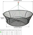 Portable Folded Fishing Net, Fishing Trap with Fishing Rope | 31.5 inches (80 cm) — 7