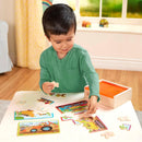 B. toys Wooden Puzzle Set, Pack o' Puzzles Trucks, 4 x 12 Pieces, Wood Toys — 2