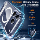 SPIDERCASE for iPhone 17 Pro Case/iPhone 18 Pro Case,Magnetic,Clear — 3